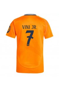 Fotbalové Dres Real Madrid Vinicius Junior #7 Venkovní Oblečení 2024-25 Krátký Rukáv